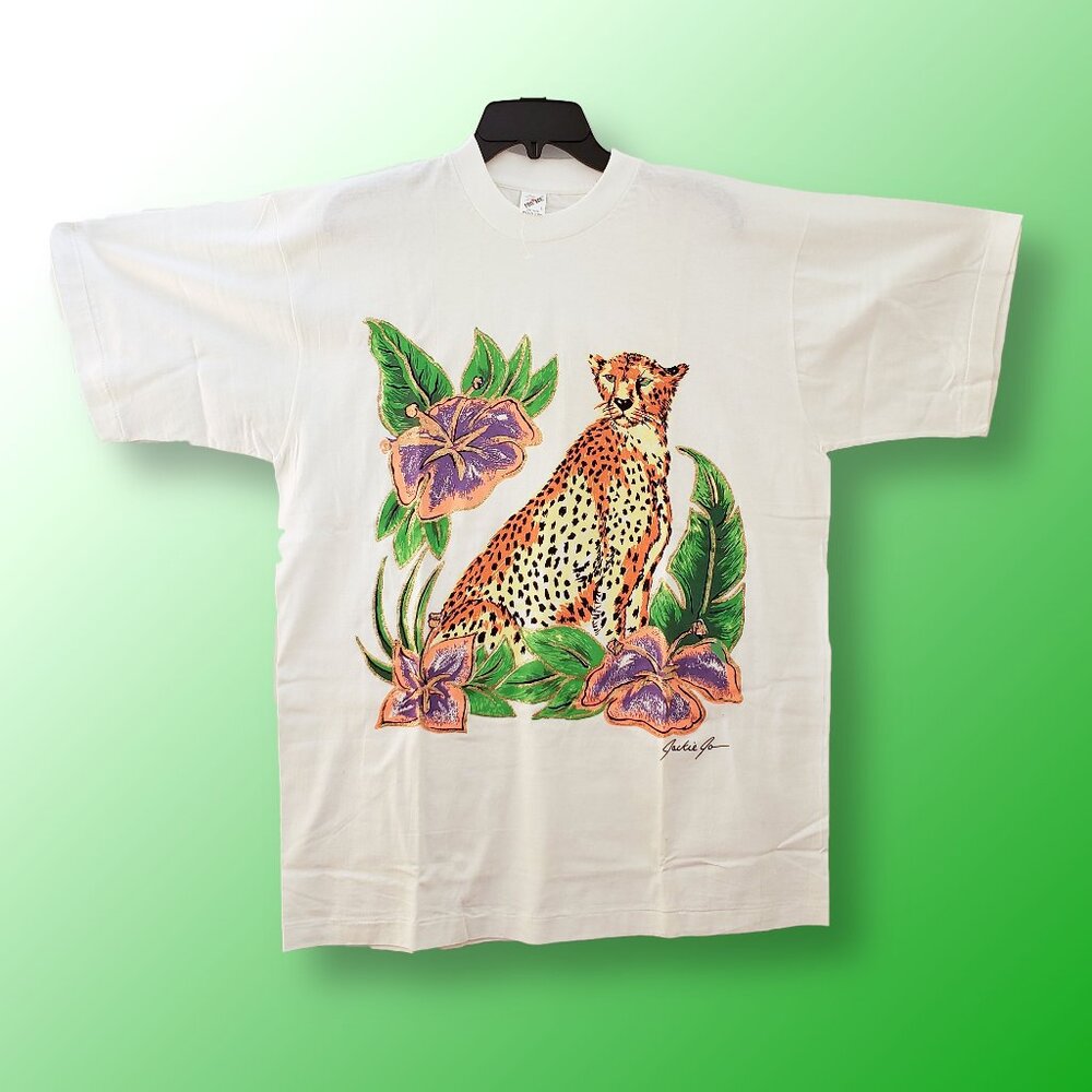 🌿 Wild Elegance Meets Tropical Vibes PRO ACE® graphic tee, Size L